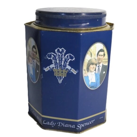 Melrose's Tea Caddy Commemorating Prince of Wales & Lady Diana Engagement 1981 - Picture 2 of 8